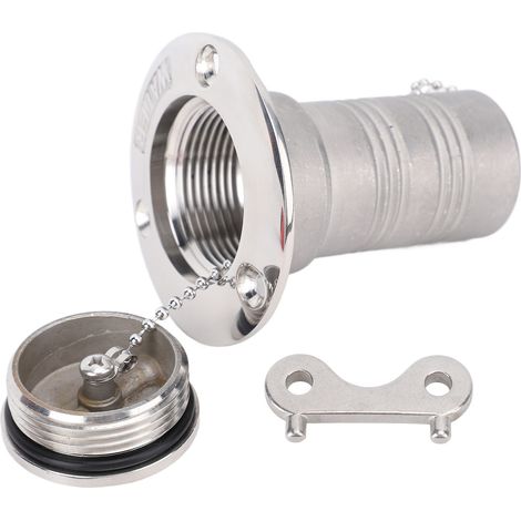 Ortviai Bouchon de remplissage carburant pour bateau, acier inoxydable 316 marine, diamètre 38 mm, finition miroir (1/5)