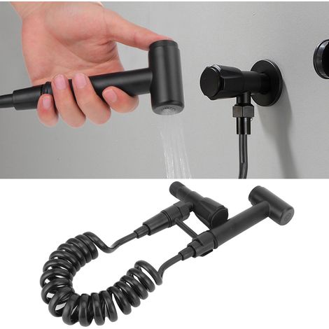 G1/2 Bidet-Handbrause, Eckventil mit 1 Einlass/1 Auslass, Badezimmerzubehör (1/5)
