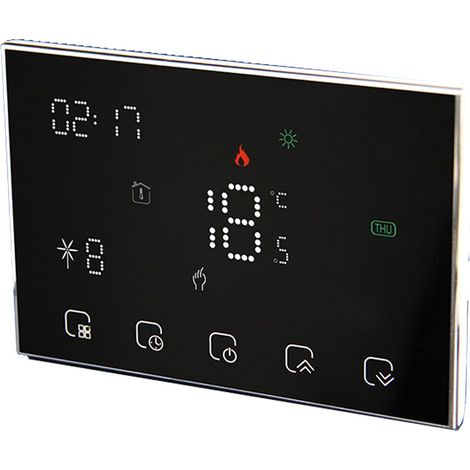 Termostato WiFi Beca a Batteria BHT-8000RF-GBCW  Nero (1/5)