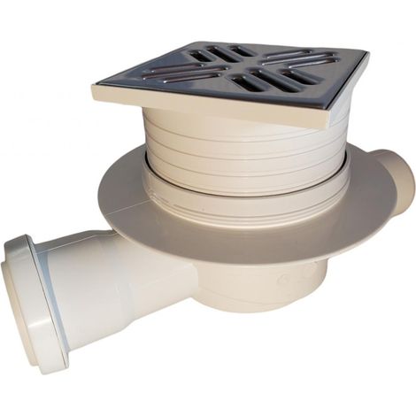 Bonde avec clapet / Avaloir de sol réglable 100mm Inox (1/5)