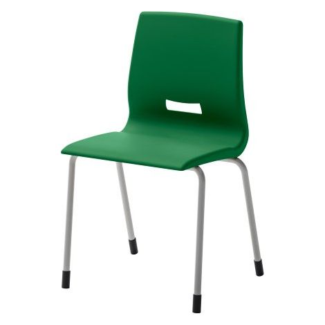 Chaise scolaire Octave Taille 5 - primaire CE2 / CM1 - Vert foncé - Lot de 4 - Maxiburo
