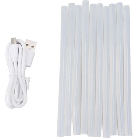Pistolet à colle thermique sans fil automatique, batterie lithium USB, pour bâtons de 7mm, 4000mAh (1/5)