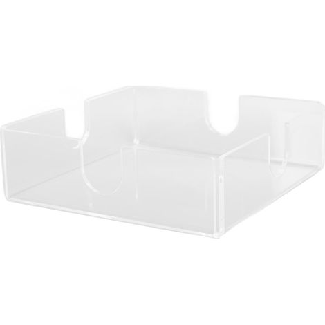 Porte-serviettes carré élégant en acrylique transparent, distributeur de mouchoirs de table pour cuisine, restaurant ou bar. (1/5)