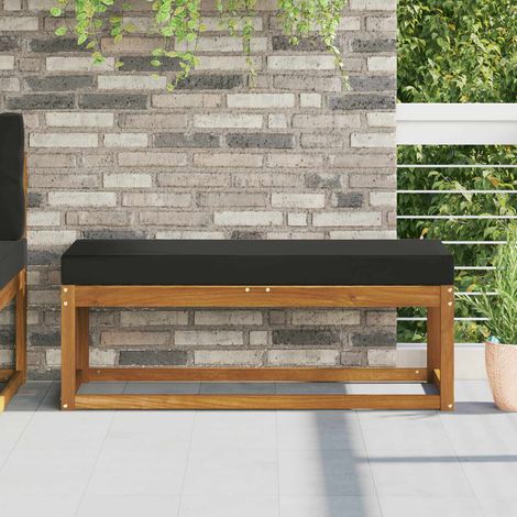 Sitzkissen für Outdoor Schwarz 111,5 x 40 x 8 cm