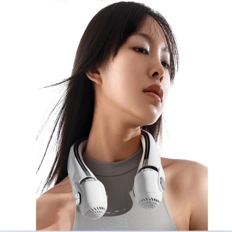Ventilateur portable à col de cygne réglable sans pales, idéal pour les paresseux, rechargeable par USB et silencieux. Mini ventilateur silencieux. (1/5)