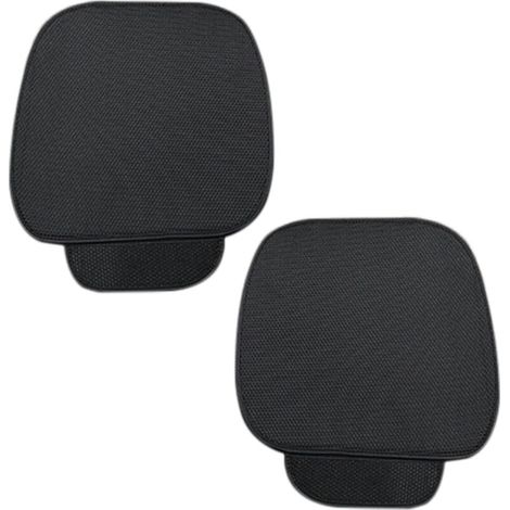 Lntyq 2 Pièces Coussin de Siege Voiture,Housse de Voiture Universel,Housse Siege Voiture,Couvre Siege Auto,Housse Protection Siege Voiture,Confortable et Frais Housse Voiture Siege Avant,Noir