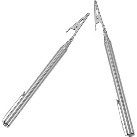 Lot de 2 pinces crocodiles réglables en acier inoxydable avec (1/5)