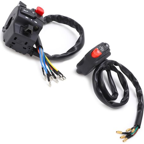 Interrupteur de guidon 7/8in 12V Moto Phare Anti-brouillard Commande Marche/Arrêt Étanche Remplacement Yamaha SR400 (1/5)