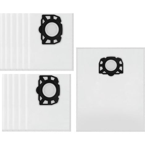 Für Geeignet für homshsjhkis 12PCS Staubsaugerbeutel, Vlies-Staubsaugerbeutel, Nass- und Trockenstaubsauger-Filterbeutel, Staubsauger-Reinigungsbeutel Ersatz-Vliesfilterbeutel kompatibel mit Kärcher w (1/5)