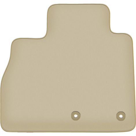 Tapis de voiture, sur mesure pour Renault Scenic IV, type luxe avec contour, matériau en fibre synthétique, dessous en caoutchouc antidérapant, couleur beige (1/5)