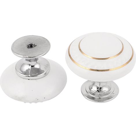 2 pièces de couteaux cuisine en céramique, lames couteau, poignées 35 mm diamètre, blanc (5756ad3b49 (1/2)