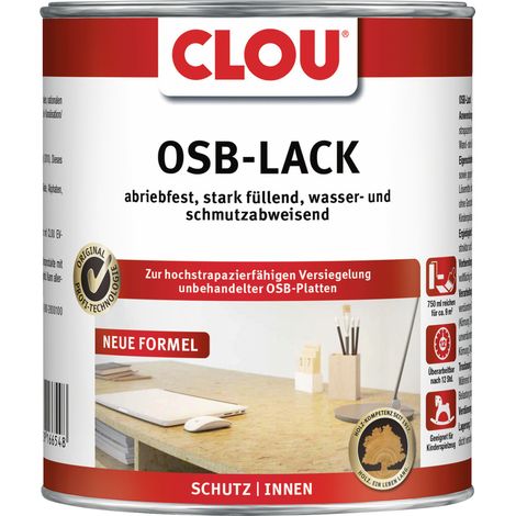 Clou OSB Lack seidenglänzend 750 ml Holzschutzlasur