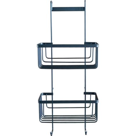 Serviteur de Douche 2 Niveaux "Filaire Premium" 60cm Noir (1/3)