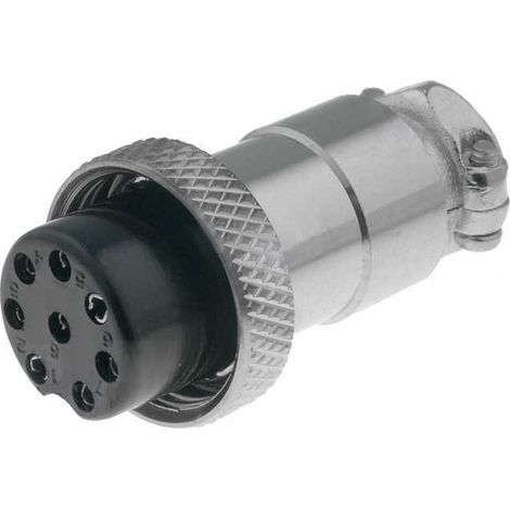 Connettore per microfono femmina 8 vie metallico