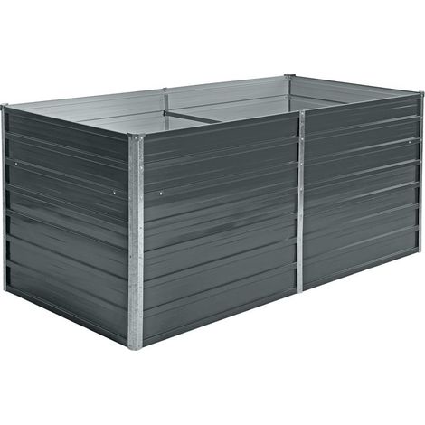 Hochbeet Pflanzbeet Metall Gemüsebeet Pflanzkasten Stahl Beet Blumenbeet Garten RAL7016 (Anthrazitgrau) / 160x80x77 cm (1/5)