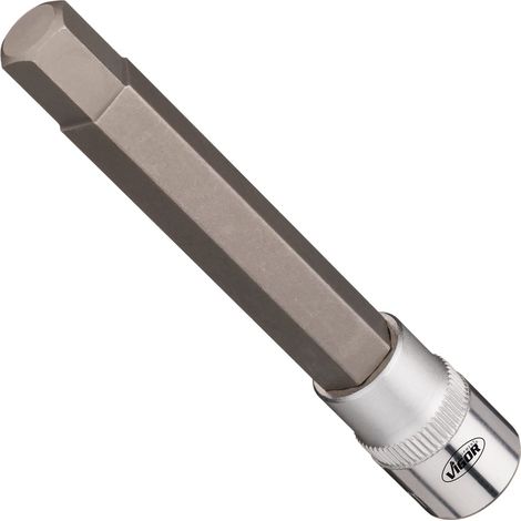 VIGOR Steckschlüsseleinsatz, 3/8 (10 mm) Vierkant hohl, Innen Sechskant Profil, SW 11 mm (1/2)