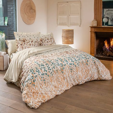 Parure de lit coton EVASION Taie 65x65 cm 240x220 cm (1/5)