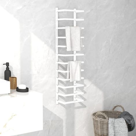 Towel Rack White 24x12x96 cm Steel vidaXL