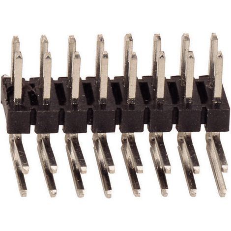 TRU COMPONENTS Barrette mâle (standard) Nbr de rangées: 2 Nombre de pôles par rangée: 8 1580928 1 pc (1/2)