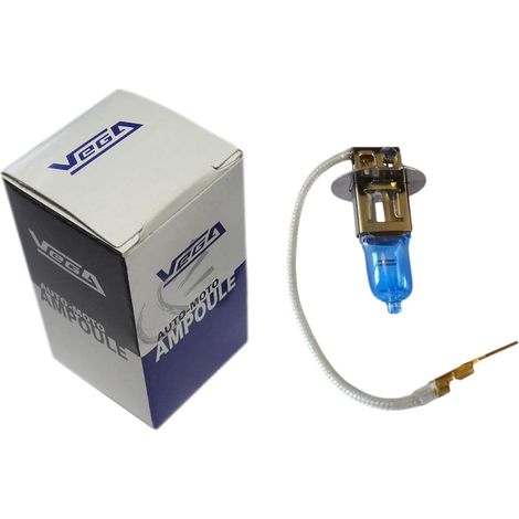1 Ampoule H3 Xénon 100W Blanc Jour 5000K Anti-UV Pour Véhicule Après 1980