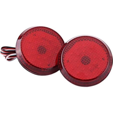 Luces LED genéricas para remolque Toyota 2007-2010, reflector redondo para parachoques trasero, luces traseras, conjuntos de luces traseras para automóviles, luces para remolque (1/4)