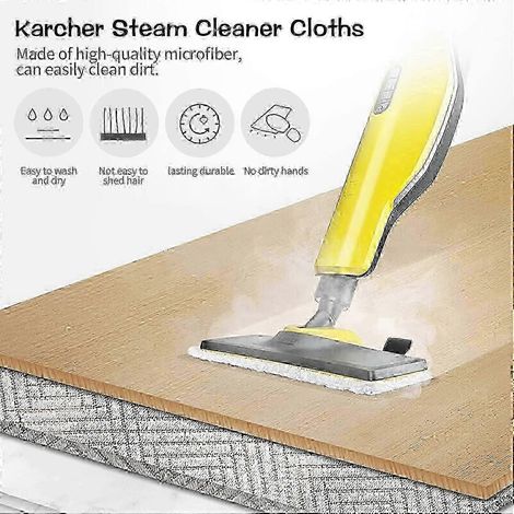 Paquete de 5 almohadillas para limpiador a vapor Karcher, accesorios para limpiador a vapor Karcher, compatibles con Karcher Easyfix SZRH