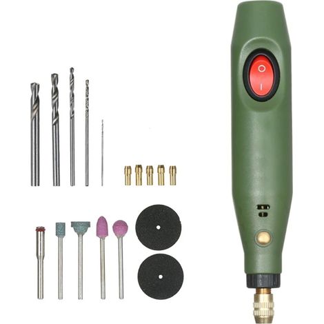 Mini Electric Drill Grinder Set Epoxy Resin DIY Crafts Jewelry Making Power Tool Kit Grinding Polishing Cutting Accessories (1/5)