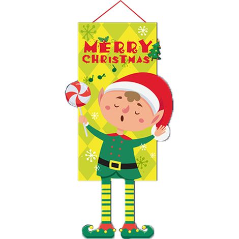 Drapeau de Noël, drapeaux de jardin « Joyeux Noël », panneaux de bienvenue pour la maison, décorations extérieures, cadeaux (1/4)