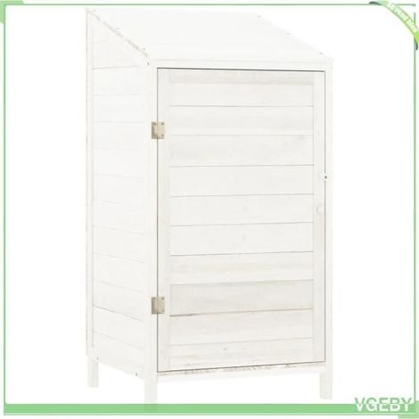 Remise de jardin - FAFEICY - 152179 - Bois de sapin massif - Blanc - 55 x 52 x 112 cm (1/5)
