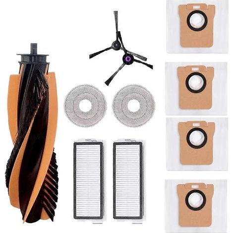 Zubehör für den JONR P20 PRO / T5 Pro Saugroboter: Hauptseitenbürste, HEPA-Filter, Staubbeutel und Ersatzreinigungstuch