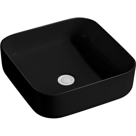 Kronenbach Cube Black Edition Aufsatzwaschtisch 38,5 x 38,5 cm (1/2)