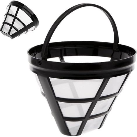Set mit 2 permanenten Kaffeefiltern für 8-12 Tassen, Edelstahlgewebe, spülmaschinenfest (1/5)