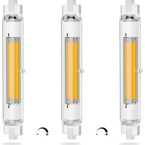 R7S LED 118 mm dimmbare 20-W-Energiespar-COB-LED-Lampe, entspricht einer J118-mm-200-W-Halogenlampe, warmweiß (3000 K), flimmerfrei, 2000 lm, 360°-Abstrahlwinkel, Farbwiedergabeindex (CRI) 90Ra, Packu (1/5)