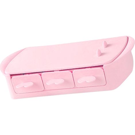Moule à mini glaces DIY à faire soi-même pour les enfants, en silicone alimentaire rose à six compartiments. (1/5)