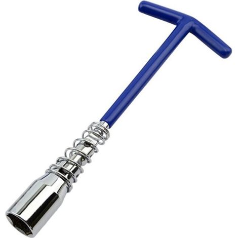 Outil de Démontage de Bougie D'Allumage de Voiture, Clé Flexible en T, Clé à Douille pour Bougie D'Allumage, Douille de 21 mm, Joint Universel.