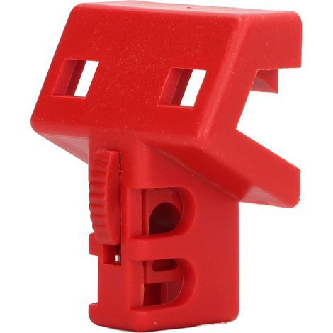 Cadenas de Sécurité pour Disjoncteur Bipolaire en Nylon Isolant Ignifuge 60x48x30mm - Verrou de Coupure Électrique (1/5)