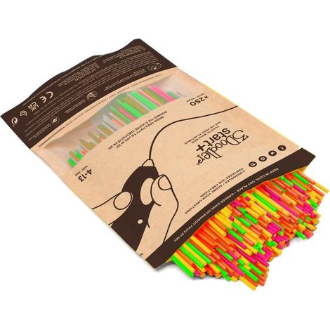 3Doodler Filament Start+ 250 neonrot neonorange neongruen neongelb neonpink""Neon Compostable plastic Fluorescent green, Fluorescent orange, Fluorescent pink, Fluorescent red, Fluorescent yellow 1 g (1/4)