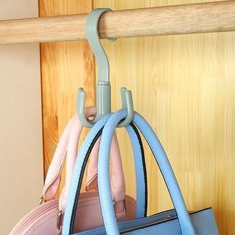 Drehbarer ABS-Haken mit 4 Zinken – Halter für Mützen, Krawatten und Kleidung – 10-teiliges Set für mehr Ordnung im Haushalt (1/5)