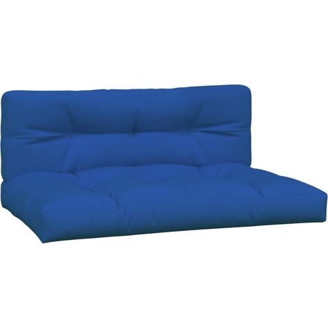 Maison Exclusive - Cojines para palets 2 unidades tela azul royal