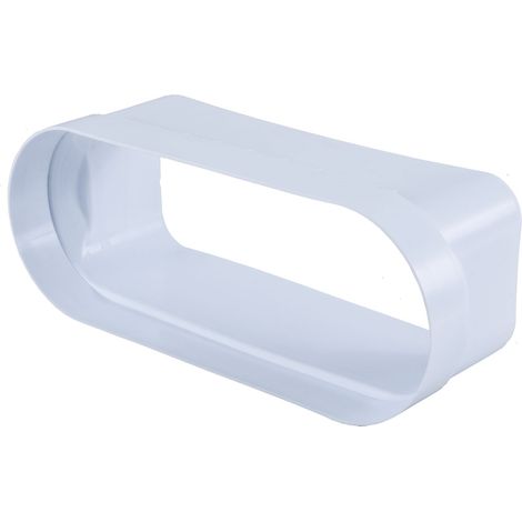 OPTIMAIRO Flachkanal-Adapter 222 x 89/Bora Kunststoff weiß