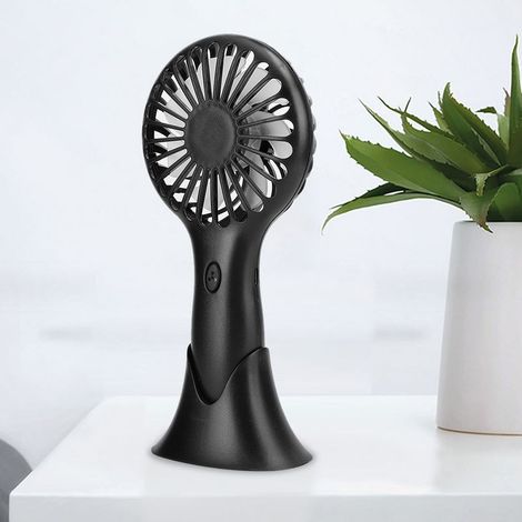 Ventilateur de Bureau Portable 3 Vitesses - Mini Système de Refroidissement Personnel pour Maison et Bureau - Noir (1/5)