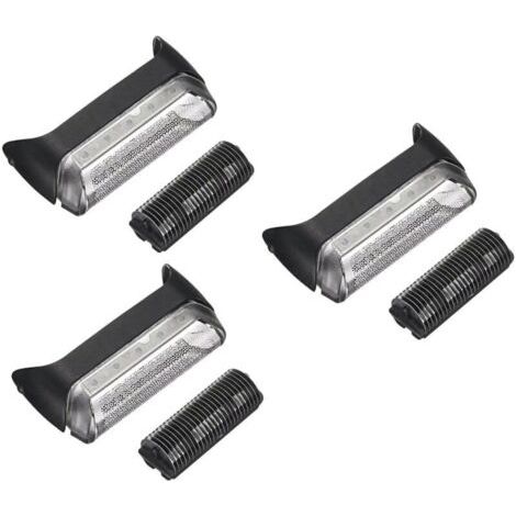 Remplacement de Rasoir, Têtes de Rasoir Compatible avec Braun Série 10B / 20B 1 190 180 170 Cruzer, Rasoir Rechange 10B/20B Noire pour Rasoir, Tête De Rechange pour Rasoir Électrique (1/5)