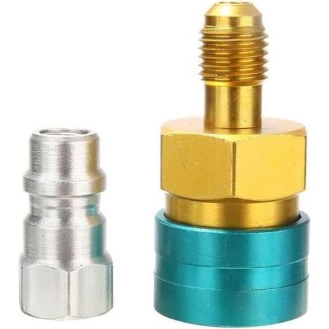 Adaptateur Coupleur Rapide R1234yf vers R134a, Connecteur de Climatisation Auto Universel, Accessoire de Recharge Réfrigérant (1/5)