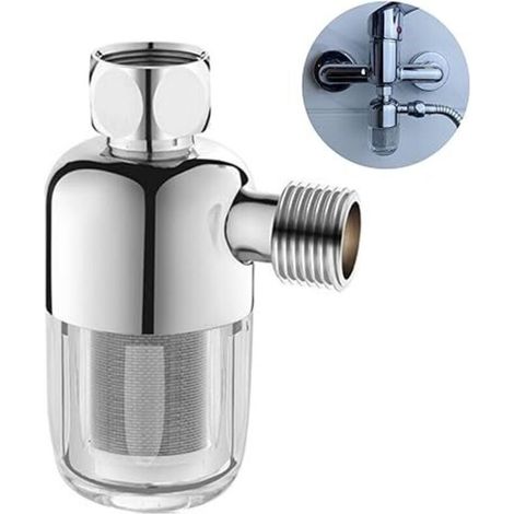 Préfiltre pour chauffe-eau électrique, aucun remplacement de filtre requis, filtre à eau dure en acier inoxydable, préfiltre réutilisable pour système d'eau, pour chauffe-eau, toilettes et machines à (1/5)