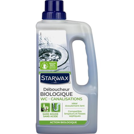 Déboucheur biologique pour canalisations 1L STARWAX