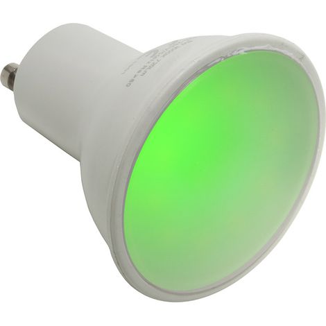 Faretto led gu10 6 watt luce colorata verde 220v lampadina gu10 illuminazione interni casa (1/5)