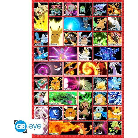 Pokemon Moves Poster - 91.5x61 cm