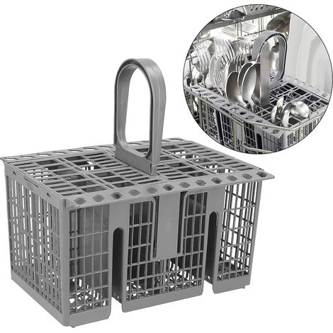 Panier à couverts universel grand espace pour lave-vaisselle Hotpoint, gris (1/5)