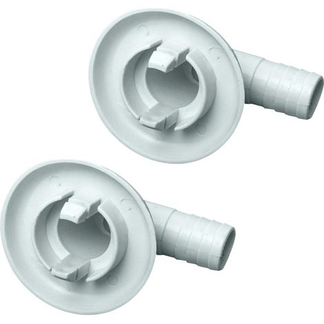 Lot de 2 Connecteur de sortie, Drainage efficace, Résistant corrosion, Pour climatiseur domestique et professionnel (1/4)