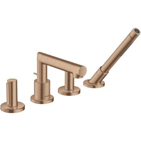 hansgrohe AXOR Uno 4-Loch Wannenrandarmatur, Zerogriff, Ausladung (1/4)
